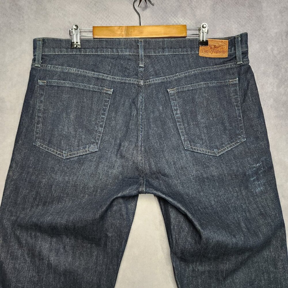 Flag & Anthem Jeans Mens 38x30 Nashville Straight Bennington Wash Denim‎ Pants